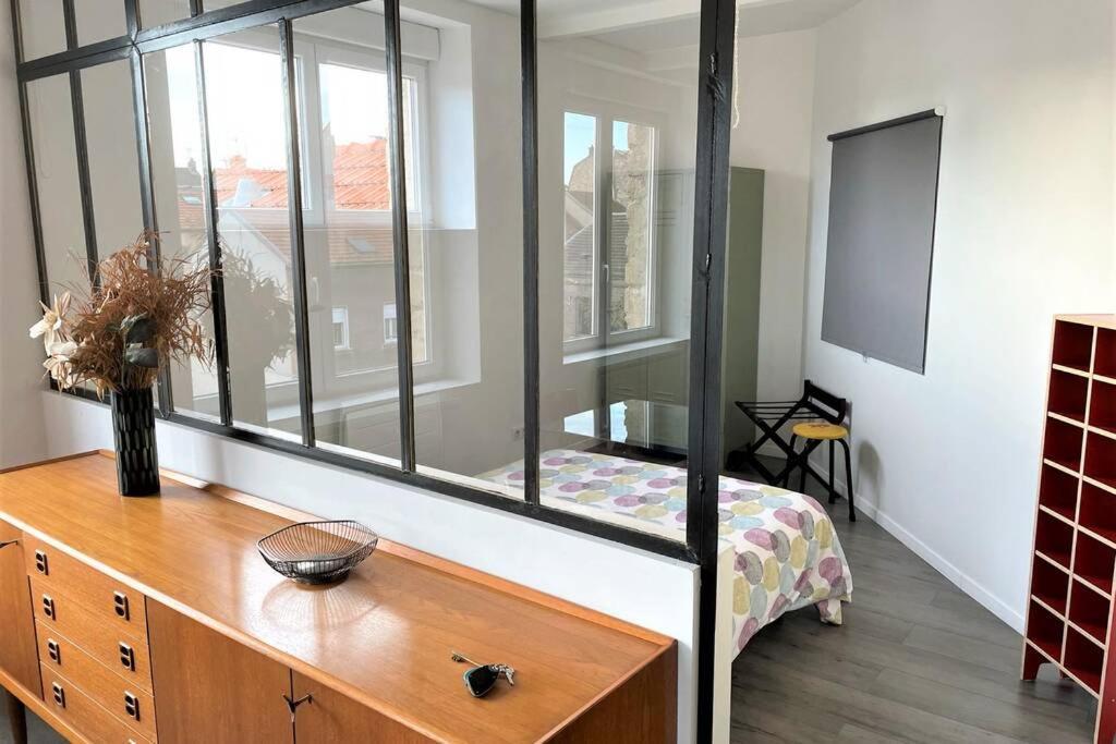 Ferienwohnung Superbe Loft 100M2 Proche Cathedrale Avec Parking Reims Exterior foto