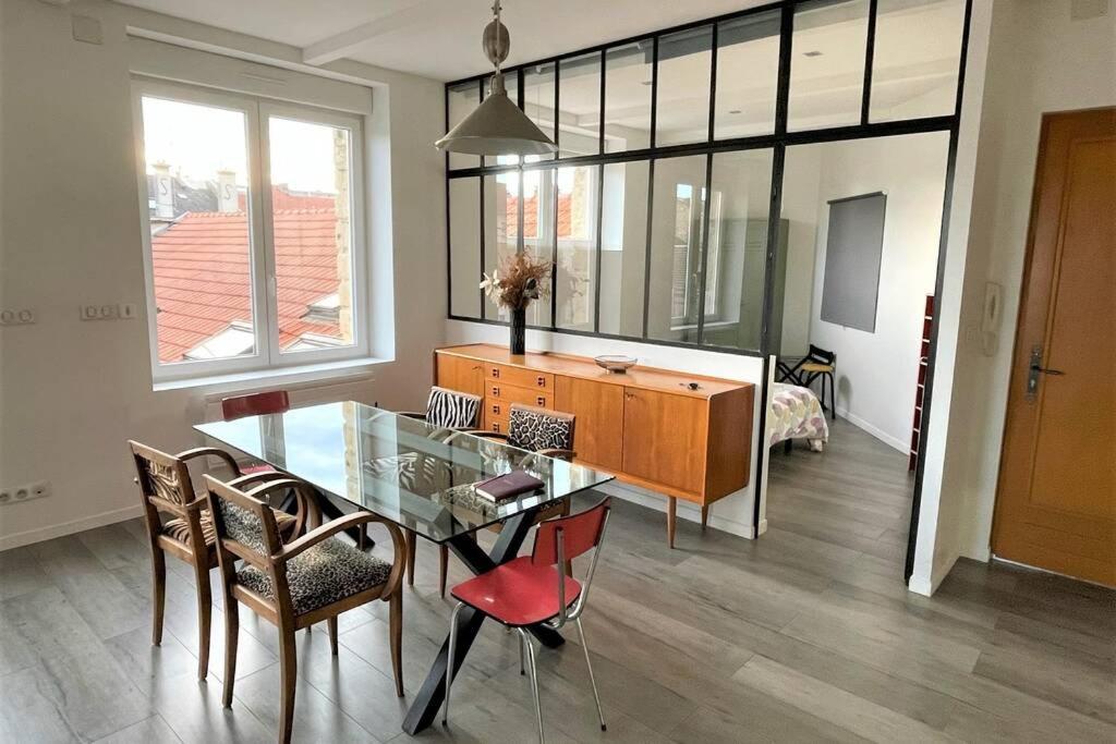 Ferienwohnung Superbe Loft 100M2 Proche Cathedrale Avec Parking Reims Exterior foto